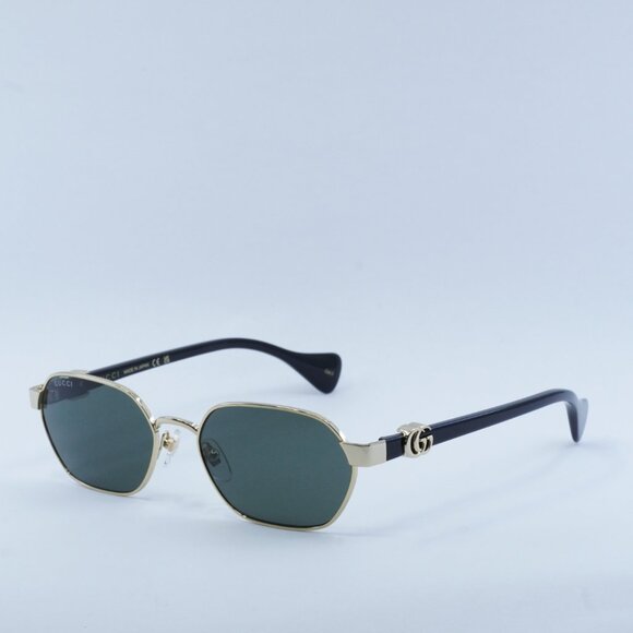 Gucci GG1593S 001 Sunglasses Endura Gold Oval Frame, Grey Lenses - Picture 4 of 13